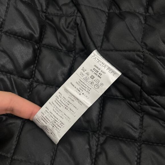 Patrizia Pepe Wool Cashmere Double Breasted Coat Gray Size 42/ S - Picture 10 of 10